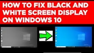 How to Fix Windows 10 black and White screen problem | Win 10 Desktop Went Black And White No Color