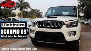 Scorpio S9 2018 New Model Detailed Review with On Road Price | Scorpio S9 Interior,Features