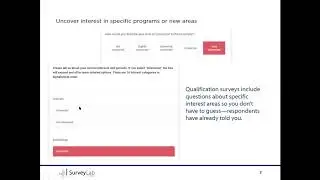 All Aboard the Qualification Express: Using Surveys and Other Tools to Find Prospects