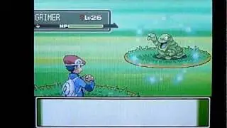 Pokemon Platinum Pokeradar Shiny Grimer in the Pouring Rain + Shiny Patch!