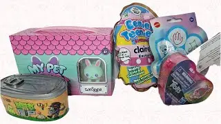 Eenie Teenies Squeezamals, My Pet Rubber, Trolls MYSTERY SURPRISE TOY UNBOXING ASMR NO Talking Video