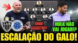 🚨 COM NOVIDADES VEJA A PROV&Aacute;VEL ESCALA&Ccedil;&Atilde;O DO GALO PARA ENFRENTAR O CRUZEIRO! ATL&Eacute;TICO x CRUZEIRO