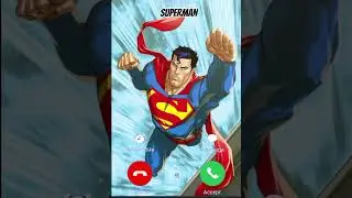 Superman calling 🦸📱: The cutest teach moment #shorts #superman #techfun #digitalcalls #supermanshort