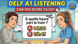 DELF A1 Listening Practice Test (3 Exercises) | Full Exam Simulation + Answers