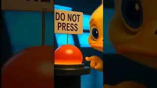 Ducky & The Red Button 🚨 | Funny 3D Duck Animation #Shorts