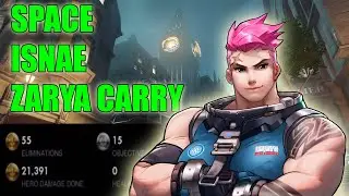 SPACE INSANE ZARYA CARRY - TOP 500 OVERWATCH SEASON 21