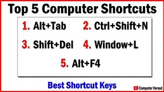 Top 5 Window Shortcut Keys || Windows Shortcut Keys || Computer Shortcut Keys