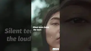Silent Tears Hold the Loudest Pain #shorts #tears #pain