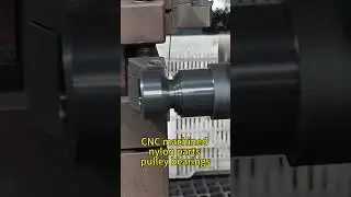 How the CNC machine go for nylon pulley? #cncmachine #nylon #pulley #bearing #bearingmanufacturer