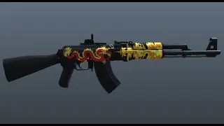 AK-47 krunker remontada al final de la partida