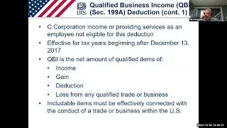 Session 2: Schedule C and Other Small Business Taxes