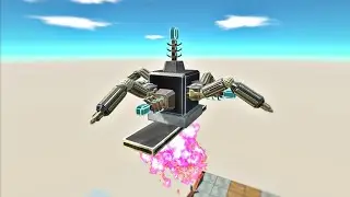 Destroy The Box To Kill Opponent Unit With Lightning Gun Spider - Animal Revolt Battle Simulator