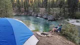 FREE camping on Payette River Idaho (Hwy 21)