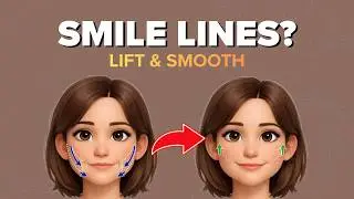 Face Yoga for Smile Line Reduction | Natural Face Lift (45 Min)