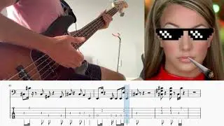 Oops I did it Again - Britney Spears (Bass Cover + Tabs)