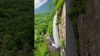 Iran Gilan Latoom waterfall-the highest waterfall in Iran with a height of 105 meters🏞️🇮🇷💚😍