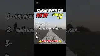 ⚡ Ranking 299KMH fly-by! Which bike sounds the best at top speed? 💨  #299KMH #FlyBy