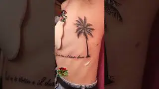 Palm tree tattoo transformation #shorts