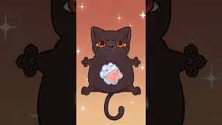 I am Pibble. Wash my belly. #cat #digitalart #art #cute #pibble