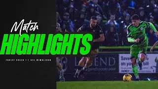 Match Highlights | Forest Green Rovers 1-1 AFC Wimbledon