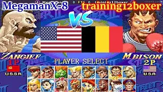 Super Street Fighter II X: Grand Master Challenge - MegamanX-8 vs training12boxer FT5 x2