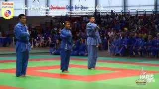 Final Self-Defense Feminin - World Cup Vovinam Viet Vo Dao Paris 2014