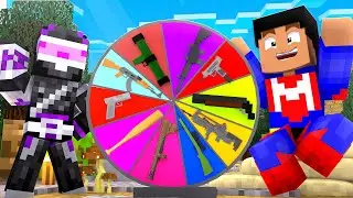 LA RULETA DE LA SUERTE DE PISTOLAS EN MINECRAFT TROLL 😂