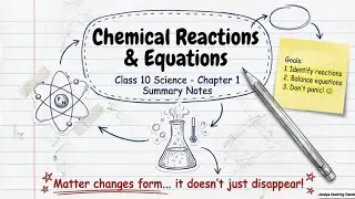 Chemical Reactions and Equations #Class 10 #science #board2026 #handwrittennotes 