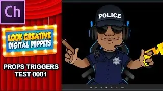 Adobe Character Animator Digital Puppet: NEW TRIGGERS test