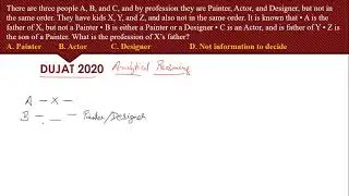 Analytical Reasoning Questions From DUJAT 2020