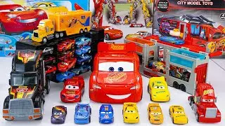 Disney Pixar Cars Unboxing Review | Disney Pixar Cars Transport Truck Playset