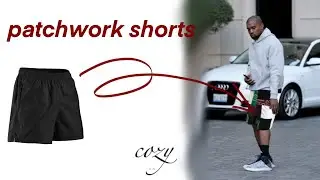 custom patchwork shorts