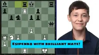 Esipenko with another brilliant mate and a shoutout to Dan's Chess Lounge!