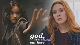 god, it's brutal out here... | Daisy Johnson and Wanda Maximoff