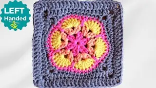 Turn Your African Flowers into Granny Squares the Easy Left Handed Way