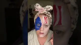 #americanflagskull #skullmakeup