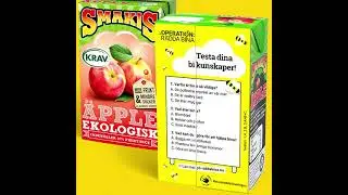 SMAKIS f&ouml;rpackning baksida &auml;pple