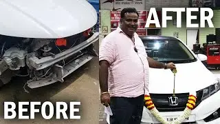 இந்த ஹோண்டா சிட்டி காரை எப்படி மாற்றினோம் | Honda City Full Paint & Restoration | Tirupur Mohan