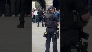 ARMED POLICE OFFICERS THROW The INFAMOUS KAREN Away at Horse Guards London