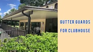 Cleaning and Gutter Guards Project for the Clubhouse Sarasota Fl #cleangutters #downspouts