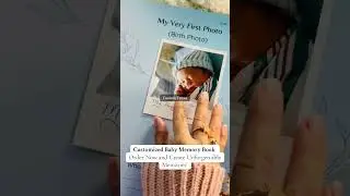 Customized baby memory book Available order on WhatsApp #customtrove #babybook #babymemorybook