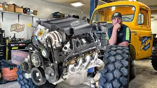 Massive Engine For A Massive Off Road Wrecker!