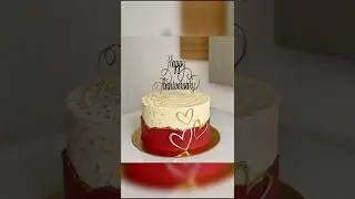 &hearts;️💗 Anniversary theam cake design 🥰#youtube #cake