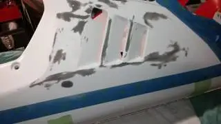 How to repair your motorcycle fairing road rash Honda NSR250 SE fairing repair longer detail