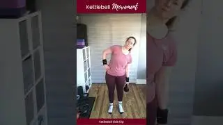 Kettlebell Side Dip #kettlebells #strengthtraining #mobility #homeworkout #fitover40 #fitmum