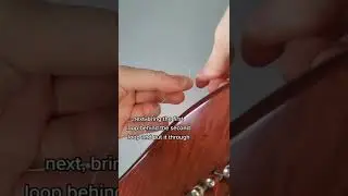 How to tie a harp string 🧛&zwj;♂️ #shorts