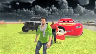 Indian theft auto Franklin giant car vs Jack Jeep car|theft auto night challenge 