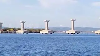trip to Alabat Island ,Quezon province,structure of bridge connecting the island is on going