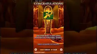 ANCIENT EGYPT SLOT BONUS HUGE WIN!
