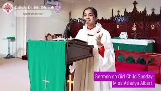 Girl Child Sunday Sermon | Ms. Athulya | CSI Parish, Sharjah Women's Fellowship | 23rs November 2025